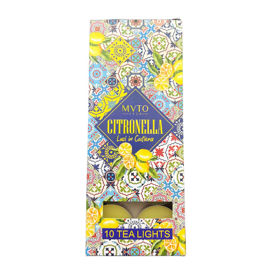 Citronella – 10 Tea Light "Luci in Costiera" antizanzare