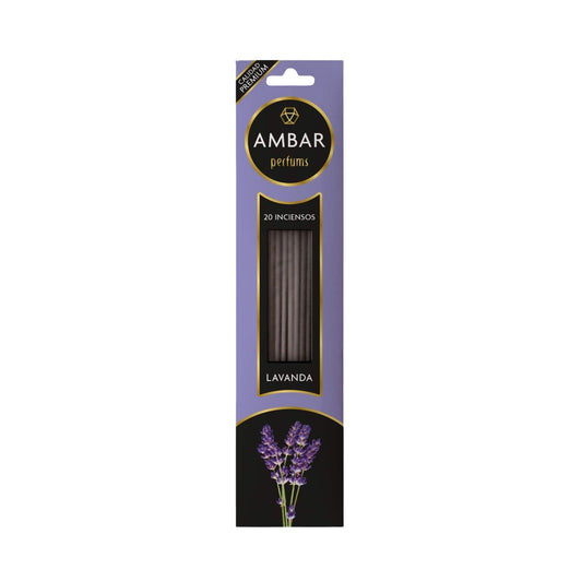Incenso alla Lavanda Ambar Perfums – 20 Bastoncini Premium | Fragranza Rilassante