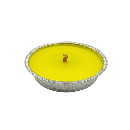 Candela alla Citronella in alluminio (11 cm) – Antizanzare da Esterno ad Ampia Durata