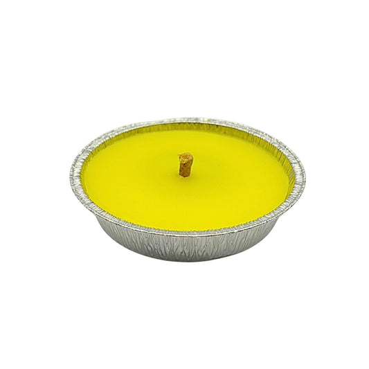 Candela alla Citronella in alluminio (11 cm) – Antizanzare da Esterno ad Ampia Durata